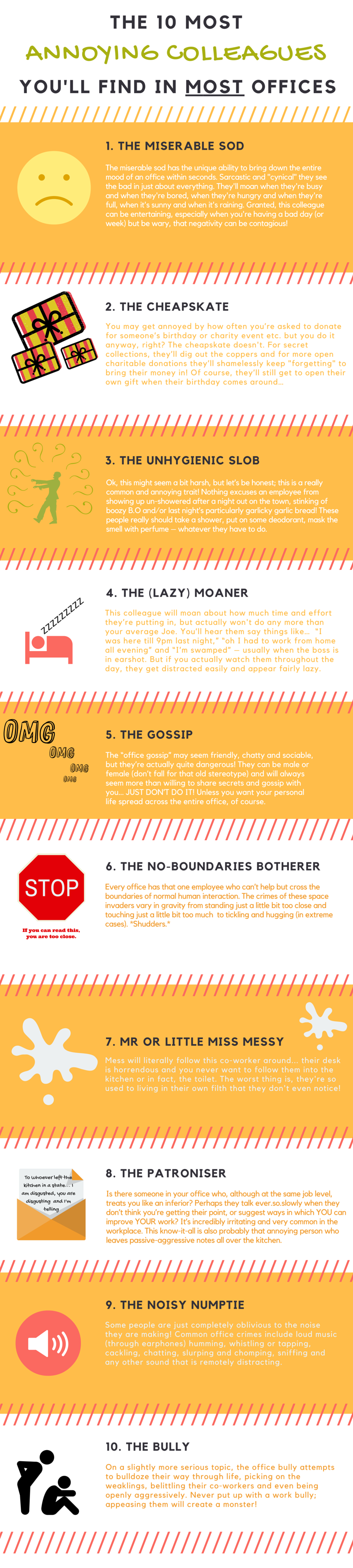 annoying colleagues infographic