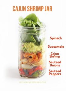 healthy lunch ideas for work cajun shrimp jar