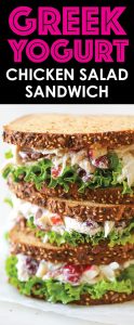 healthy lunch ideas for work greek yoghurt chicken salad sandwich