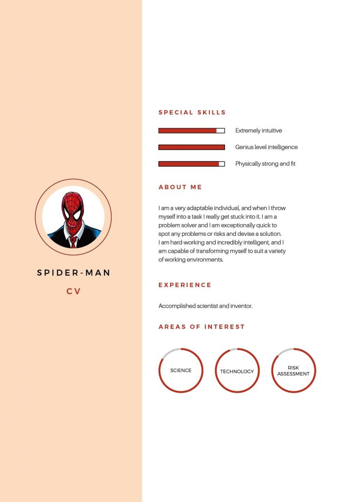 Spiderman CV